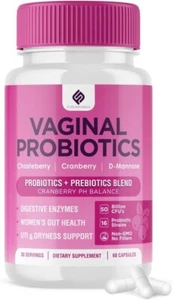 07/25 Vaginal Probiotic for Women PH Balance Digestive Enzymes Gut Health Pills - Picture 1 of 9