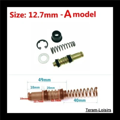 TERAM-LOISIRS Kit d'entretien pour maître-cylindre de frein Nissin 12,7 mm NEUF