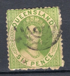 BRITISH QUEENSLAND, YV # 15, USADO - Imagen 1 de 1