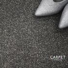 BARGAIN BUDGET Silver Grey Heather Felt Back Twist Pile Carpet 4m & 5m Wide