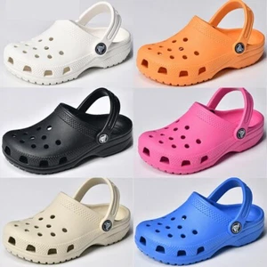 Adult Croc Classic Clogs Sandal Slippers Garden Shoes Breathable Beach Shoe - Picture 1 of 19