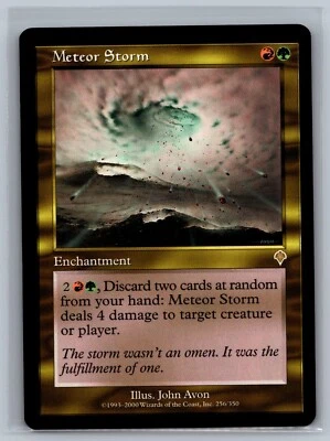 Magic The Gathering Invasion Meteor Storm #256/350 MTG TCG CCG - Image 1 of 2