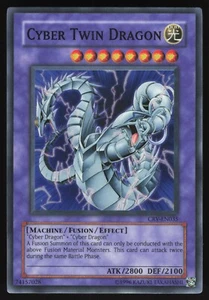 Cyber Twin Dragon - CRV-EN035 - Super Rare - Unlimited Yugioh - Picture 1 of 2