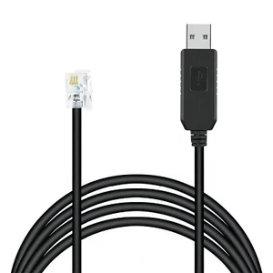 6FT Radar Detector Cable, USB to RJ11 Plug Cable for Uniden R1 R3 R4 R7 R8 Black - Photo 1 sur 2