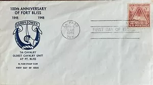 El Paso Stamp Club 1st Cachet 976 Fort Bliss Texas Primera estampilla espacial de Estados Unidos - Imagen 1 de 1