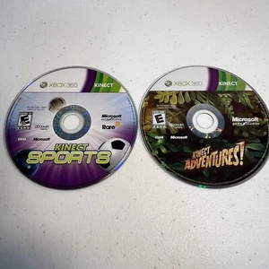 Xbox 360 Spielepaket Kinect Adventures und Kinect Sports Season Kostenloser Versand LESEN! - Bild 1 von 10
