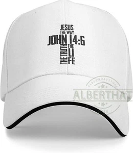 Versículo Bíblico Cristiano Jesús El Camino Juan 14:6 Unisex Gorra de Béisbol Sombrero de Papá - Imagen 1 de 9