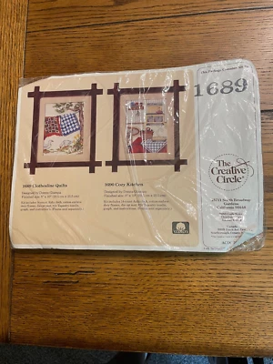 Creative Circle Embroidery Cross Stitch kit Wall Hanging 1689 Clothesline Quilts - Image 1 of 4