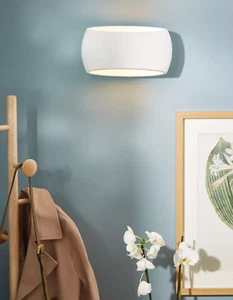 Astro Aria 300 Wall Light in White Plaster - H17cm x W30cm x D12cm - Picture 1 of 4