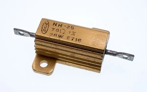 DALE NH-25 70 Ohm 1% 25W, Resistenza non induttiva per montaggio telaio avvolto a filo, NOS - Foto 1 di 2