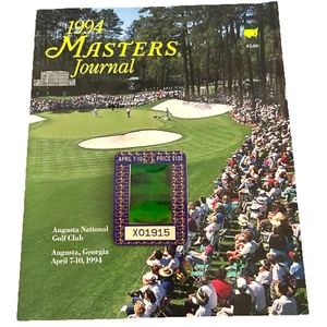 Masters Golf Journal and Badge 1994 Augusta National Golf Club Jose Olazábal - Bild 1 von 13