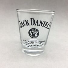 Jack Daniels Old No 7 Brand Whiskey Shot Glass Distillery Lem Motlow Proprietor
