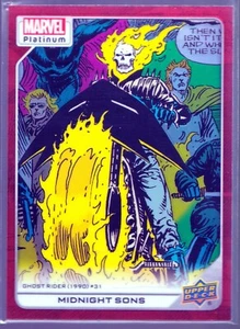2023 Upper Deck Marvel Platinum Red Rainbow #180 Midnight Sons SP - Picture 1 of 3