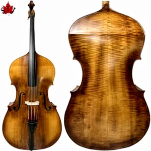 Hand Made Upright double bass Solid Maple back and Spruce wood top 4/4 - Picture 1 of 14