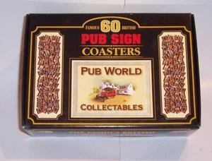 60 Pub Sign Coasters - various designs - Pub World - Picture 1 of 1