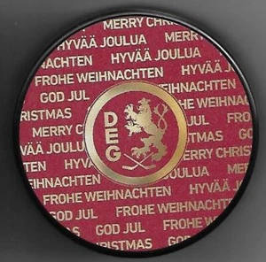 Eishockey Puck DÜSSELDORFER EG DEG FROHE WEIHNACHTEN DEL NHL - Bild 1 von 1