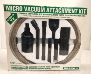 Oreck XL Micro Vacuum Attachment Kit Fits ALL Vacuums 8PC - NEW Made Hong Kong - Picture 1 of 7