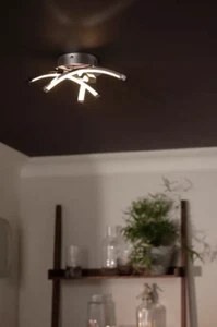 Argos Home Criss Cross Flush To Ceiling Light - Chrome - Picture 1 of 5