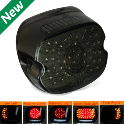 Luz trasera LED para Harley Tour Road King Glide Dyna señal de giro humo Len Foto 1 de 4