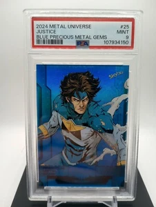 PSA 9 - Justice #25 PMG Blue 09/50 - 2024 Skybox Marvel Metal Universe Avengers - Picture 1 of 2