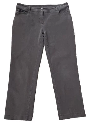 Eileen Fisher Sz PL 14/16 Petite Stretch Micro Corduroy Wide Leg Pant Brown - Image 1 of 4