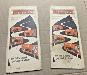 Original old Pirelli Road Maps, 2 Maps,great display Collection - Picture 1 of 2