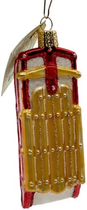 Sled Winter Sleigh Flexible Flyer OWC Old World Christmas Holiday Tree Ornament - Picture 1 of 9