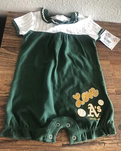 Oakland A's infant/baby clothes girl Athletics baby gift girl A'S 18 Months NWT - Picture 1 of 17