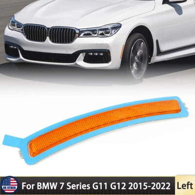 For BMW G11/G12 740i 750i Left Front Bumper Side Marker Light Reflector Amber - Image 1 of 4