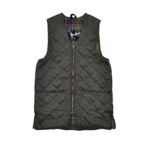 Chaleco Acolchado Barbour Chaleco Acolchado Cremallera Forro Chaleco Oliva TALLA C48 / 122 CM - Imagen 1 de 18