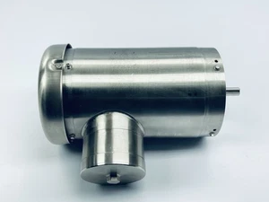 Baldor VFSFWDM3542-E Washdown Duty Motor .75HP 56C-Fr 5/8"-Shaft TEFC 3Ph - Picture 1 of 8