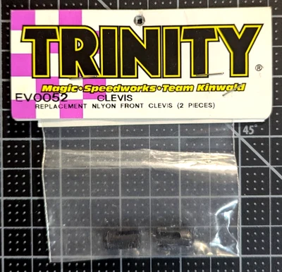 EV0052	Trinity EV10 Nylon Front Clevis (2) - Purple/White - Image 1 of 2