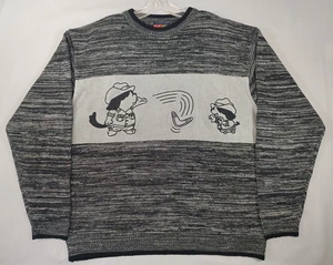 Diss Pullover Herren 2XL Strick Rundhals Bumerang Cartoon Grafik Pulli - Bild 1 von 7