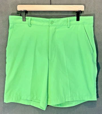 "Pantalones cortos Bolle Golf Tech para hombre cintura 34 entrepierna verde brillante 7 3/4""" Foto 1 de 4