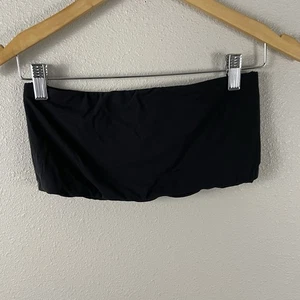 Skims Womens L Black Onyx Bandeau Bra Strapless  - Picture 1 of 3