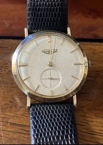 Classic Men's 10K Gold Filled Longines Wristwatch Running - Picture 1 of 10