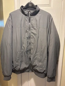 Chaqueta forrada de vellón de nailon 3XL talla King para hombre gris bolsillos con cremallera Gorpcore - Imagen 1 de 9