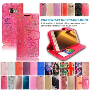 Flip Case For Samsung Galaxy A3 A5 2016 2017 A7 A5 A8 2018 Leather Phone Cover - Picture 1 of 44