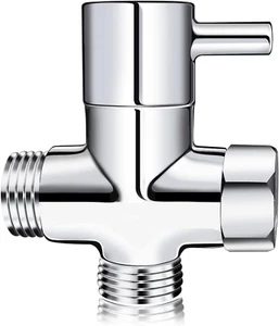 Shower Head Diverter Valve G1/2" Shower Arm Diverter 3-Way Universal Solid Brass - Picture 1 of 11