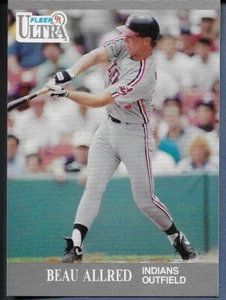 1991 Ultra Cleveland Baseball Card #104 Beau Allred UER/Card number is 101 - Picture 1 of 2