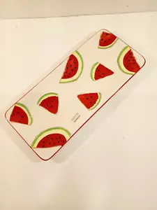 Sonoma Life+Style Watermelon serving plate 14" x 6" VGC - Picture 1 of 7