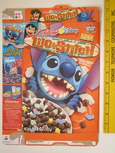 Empty Cereal Box Kelloggs 2004 NEW! LILO & STITCH Z6A5 - Picture 1 of 2