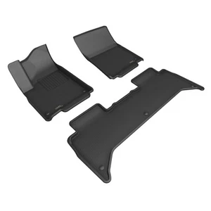 3D MAXpider KAGU Floor Liner Mats BLACK 2 Rows for RIVIAN R1T 2024 - 2024 - Picture 1 of 24