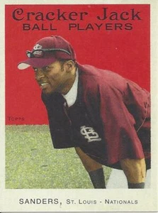 2004 Topps Cracker Jacks Mini Stickers Reggie Sanders 99 Cardinals - Picture 1 of 2