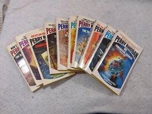 Vintage Lot of 10 Perry Rhodan Books 60-69 Paperback Sci Fi 1975 First Print ACE - Picture 1 of 24