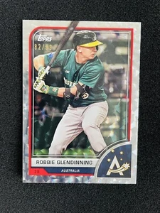 2023 Topps World Baseball Classic Robbie Glendinning Cracked Ice /99! Australia - Picture 1 of 2