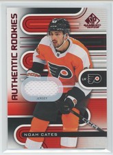 Noah Cates 2022-23 Upper Deck SP Game Used Rookie Red Patch RC Jersey #186