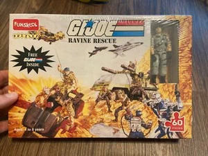 G.I. 2001 Joe Funskool Ravine Rescue Puzzle + Figura Mainframe Completo di Scatola - Foto 1 di 6