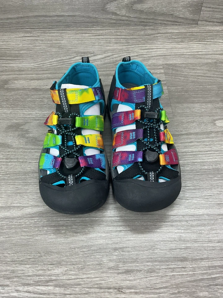 Keen Kids Newport H2 1018441 Rainbow Tie Dye Sandals Shoes Youth Size 3 Foto 1 de 1