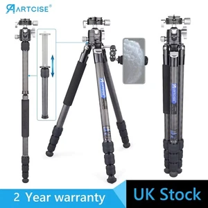 ARTCISE Carbon Fiber Tripod Travel Tripod W/ 35MM Low Profile Ball Head - Picture 1 of 9